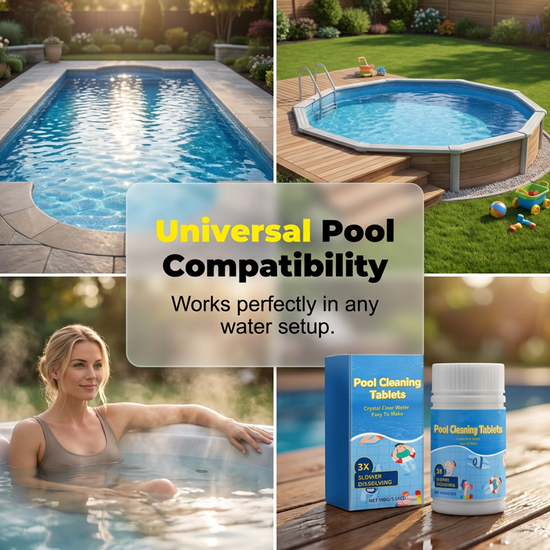 100g Chlorine Tablets 🧴 Crystal Clear Water for Pool, Spa & Hot Tub