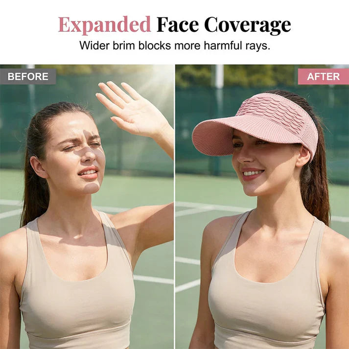 ☀️ Women's UV-Protective Ponytail Sun Hat