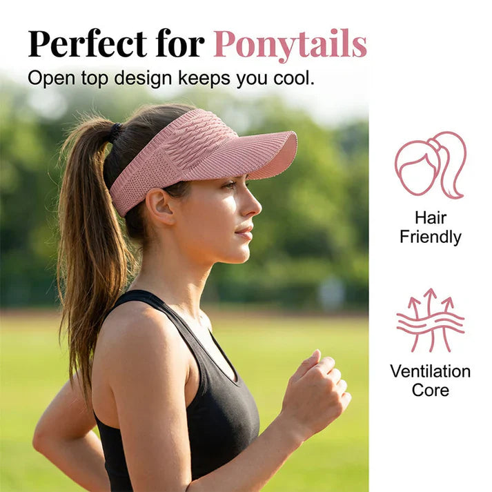 ☀️ Women's UV-Protective Ponytail Sun Hat