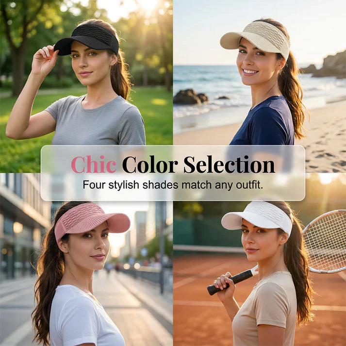 ☀️ Women's UV-Protective Ponytail Sun Hat