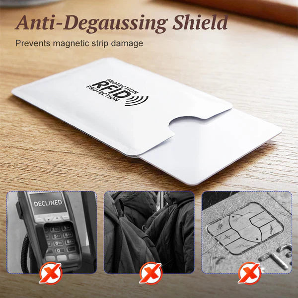 8 Counts RFID Blocking Sleeves Set -Slim and lightweight💳