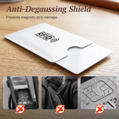8 Counts RFID Blocking Sleeves Set -Slim and lightweight💳