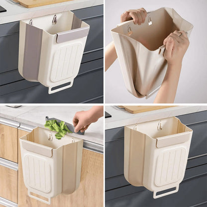 Foldable Hanging Trash  | 2026 New Hanging Bin for Kitchen Cabinet Doors🗑️