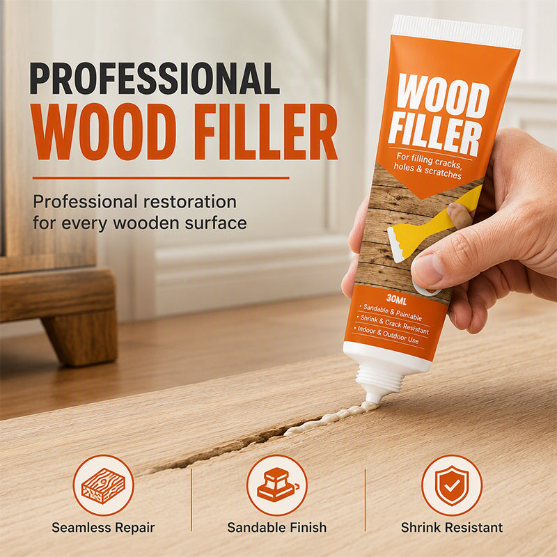 Shrink resistant wood filler