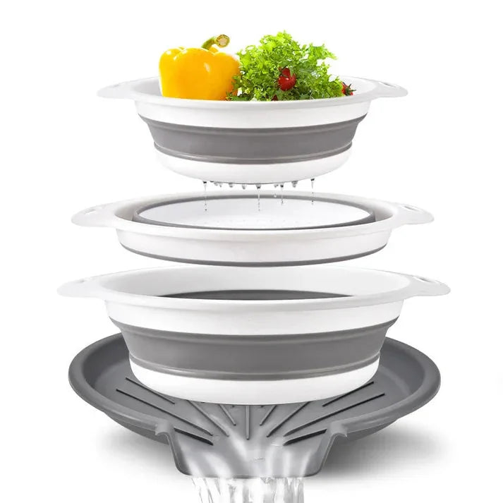 Colanders 3-Pack Sturdy Kitchen Strainer Set🥗